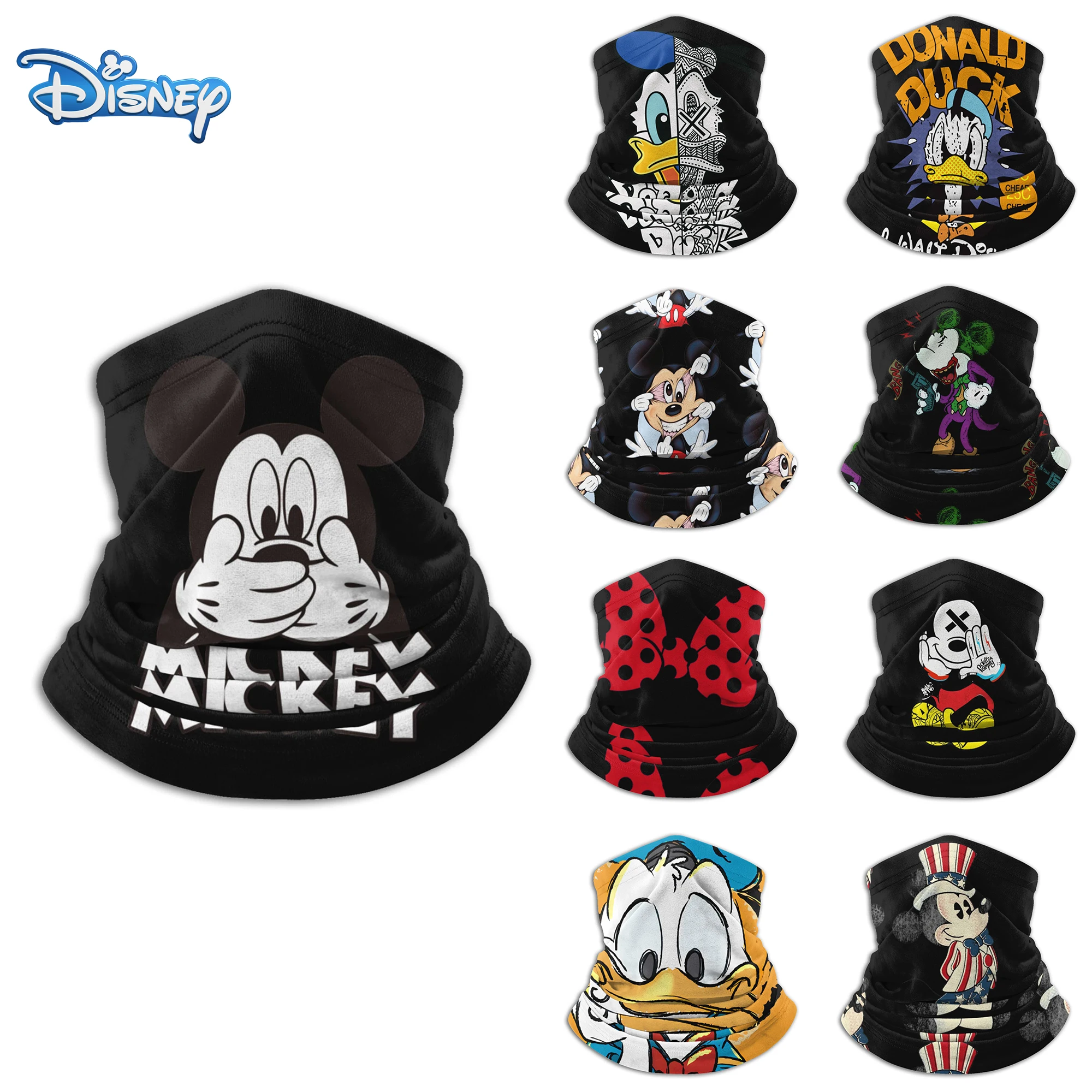 

Disney Mickey Women's scarf child Cycling winter Men Headband Magic Scarf Neck Fleece Warm Cover Half Face Scarves Bandana buff