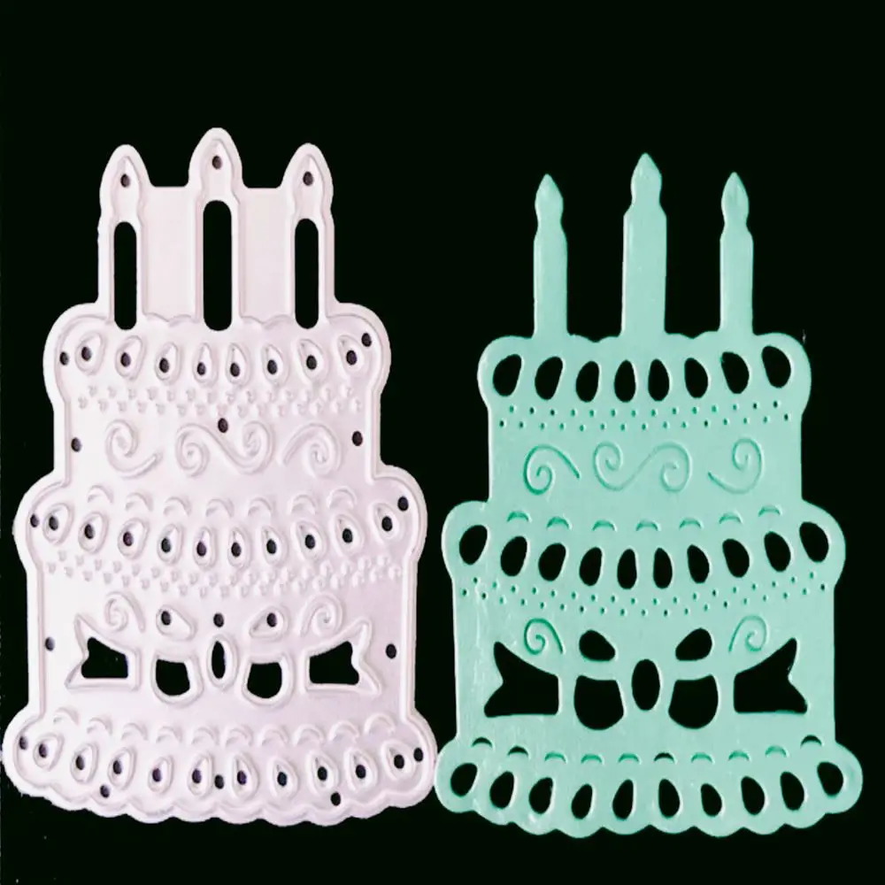 

birthday cake Metal Cutting Dies for DIY Scrapbooking Album Paper Cards Decorative Crafts Embossing Die Cuts
