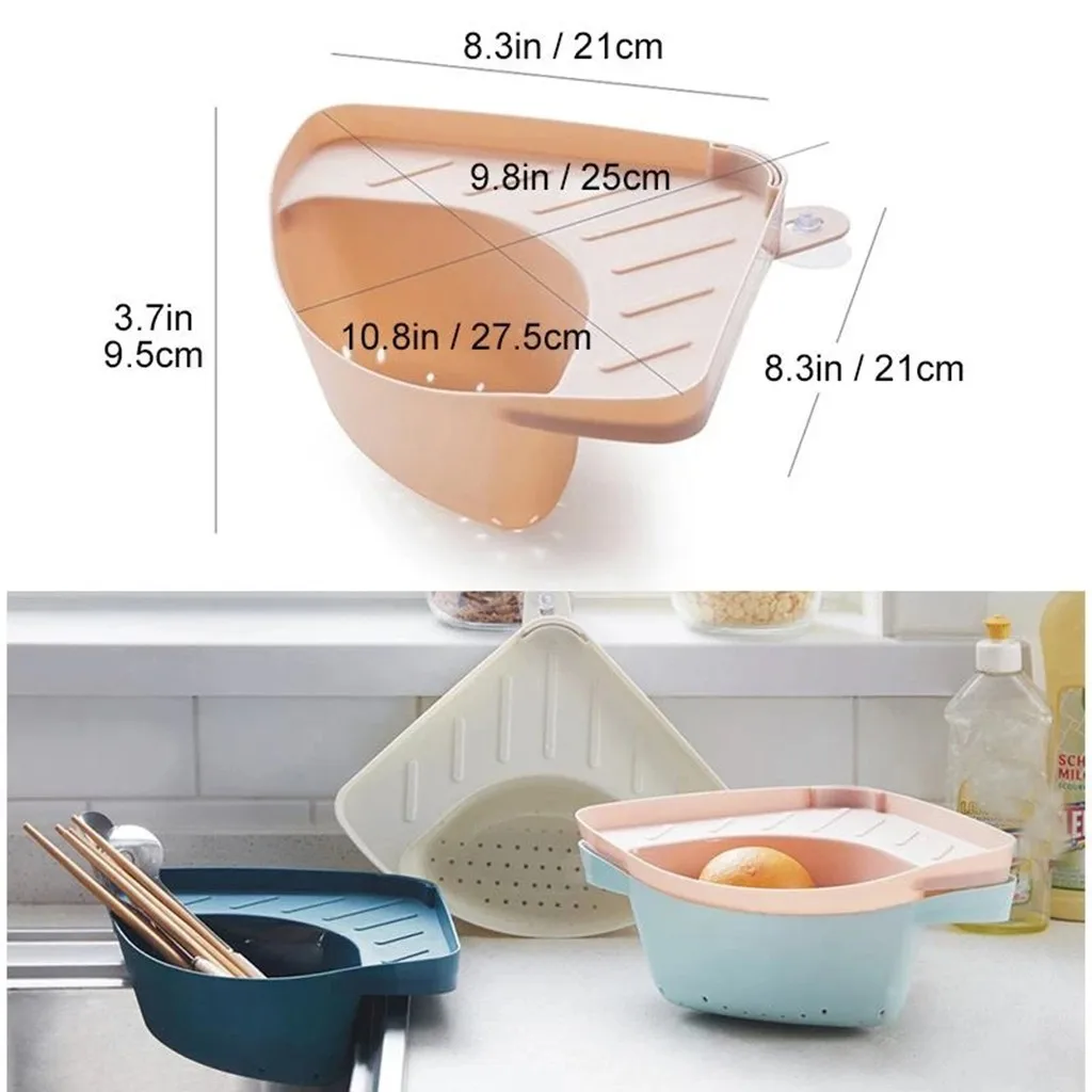 Пищевой фильтр для отходов стеллаж треугольной формы слива кухонная раковина