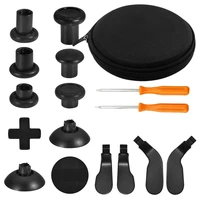 for one elite wireless controller 14 pcs metal replacement thumbsticks joystick caps paddle dpad hair trigger lock
