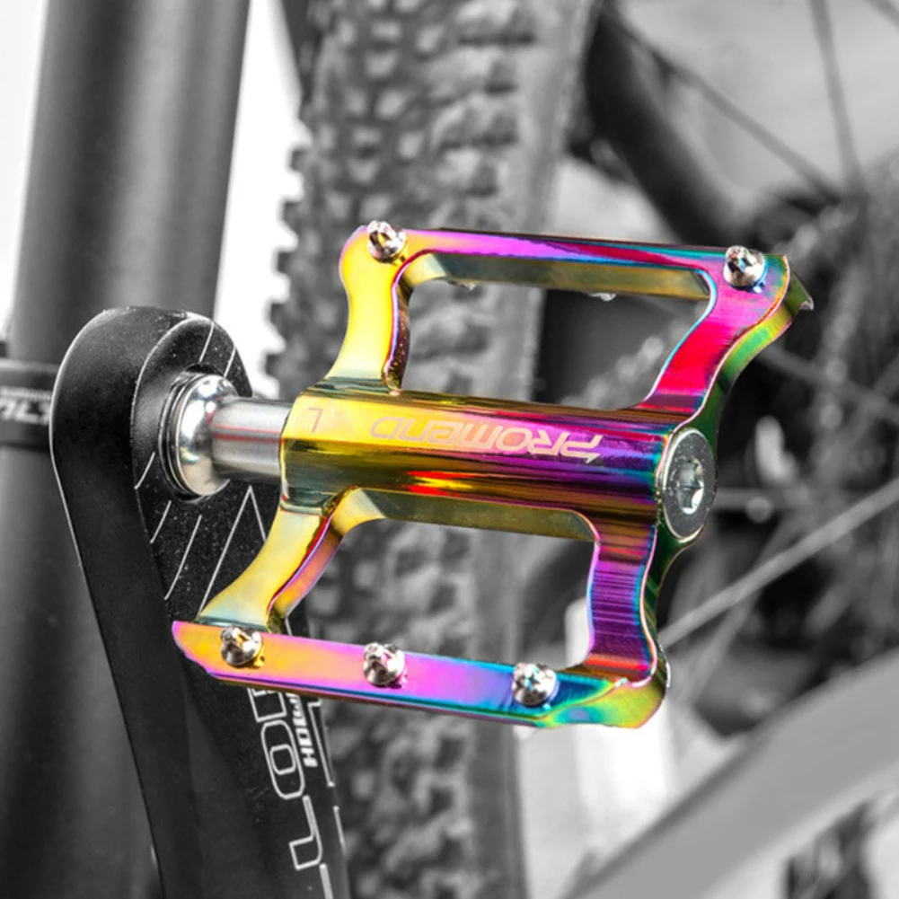 

Road Bike Pedals Folding Bike Aluminium Alloy Dazzling Perrin Non-slip Footpegs Bicycle Bearings Cycling Equipment Accessories