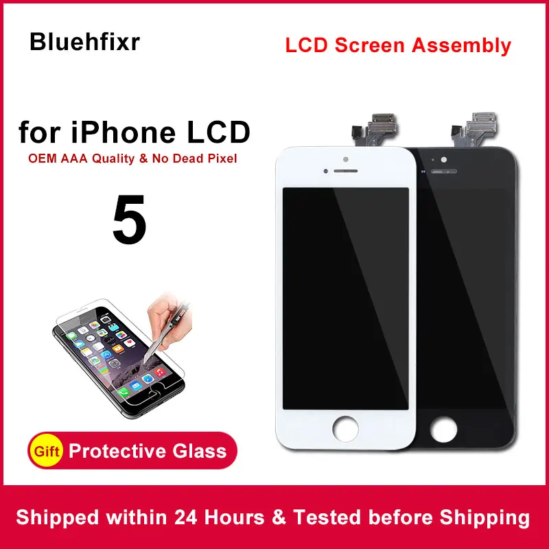 Класс AAA + HD качественный экран для iPhone 5 ЖК дисплей с сенсорным экраном дигитайзер