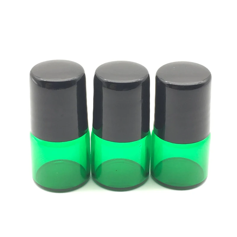 3 шт. эфирное масло 1 мл зеленый роликовый флакон рулон на бутылки для