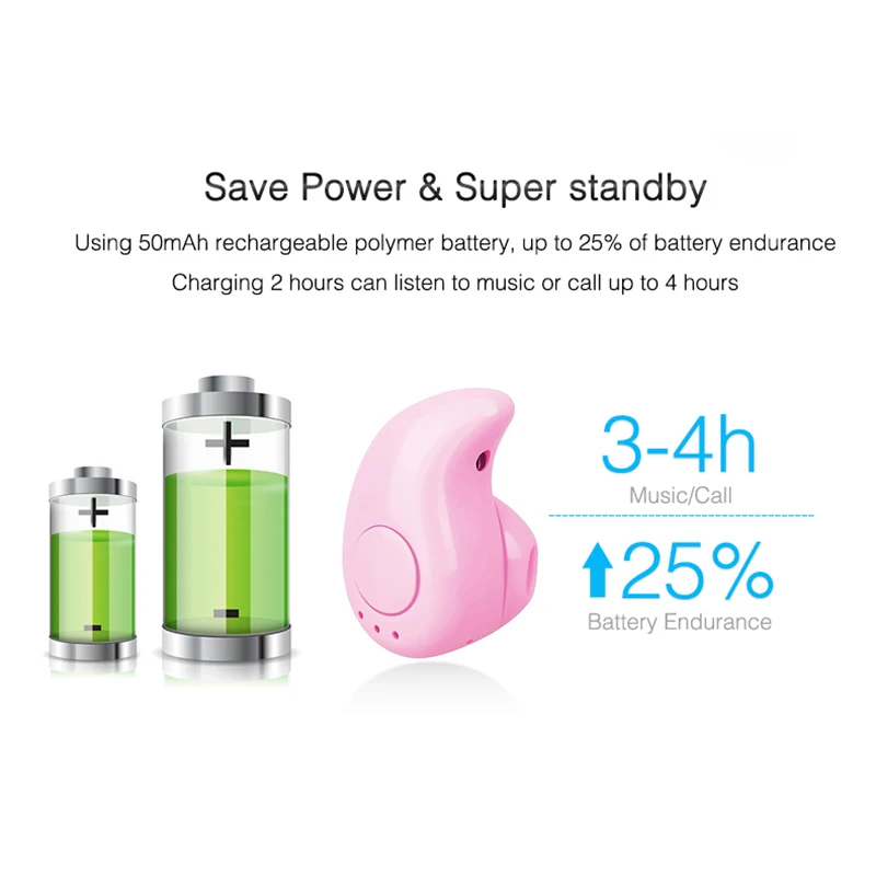 Беспроводные Bluetooth наушники S530 спортивные вкладыши с микрофоном гарнитура для