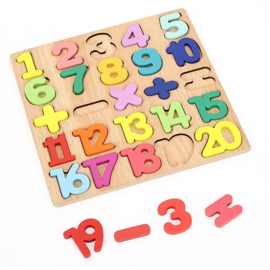3D головоломка деревянные цифры алфавита игрушки дети обучающий пазл буквы