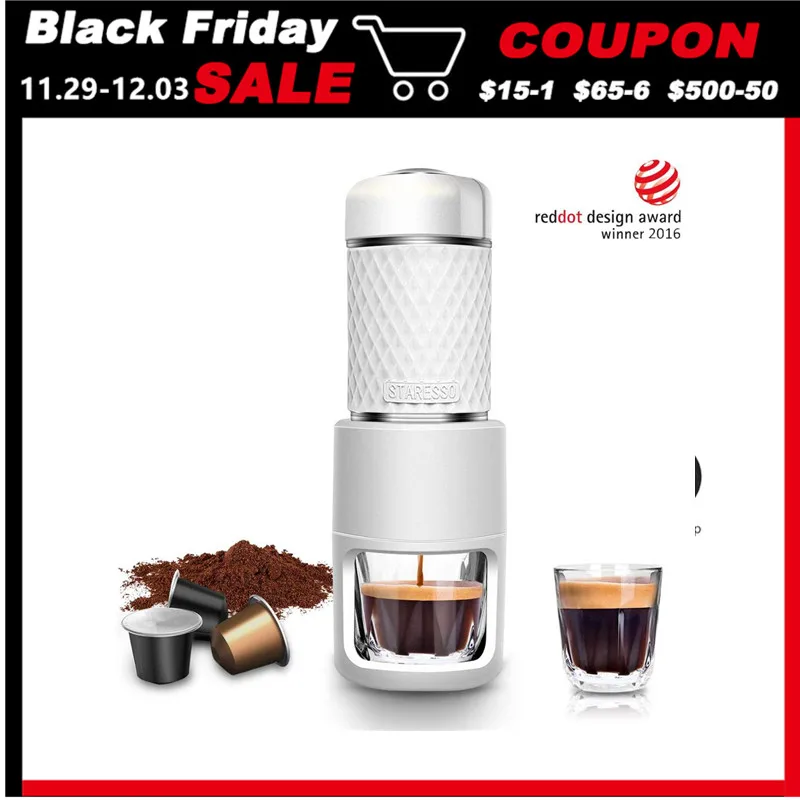STARESSO SP-200 Многофункциональный Кофе чайник ручной машина белый новое руководство