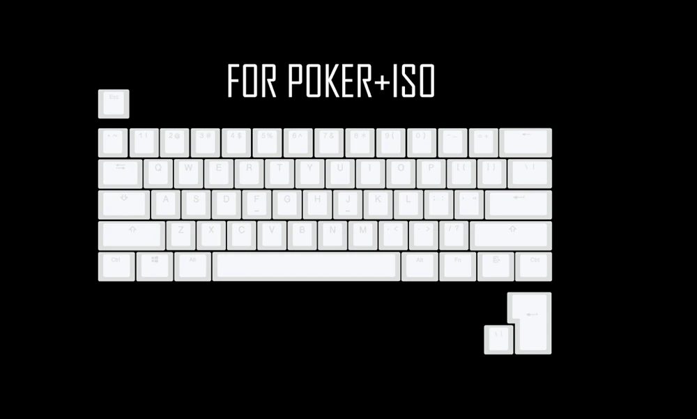 

pbt doubleshot keycap oem back light for mechanical keyboards milk white pink black gh60 poker 87 tkl 104 108 ansi iso