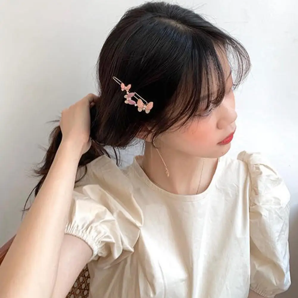 

Vintage Colorful Pearl Hairpins Geometric Butterfly Stars Korean Hair Sweet Flowers Hair Styling Moon Clips Barrette Access F8U1