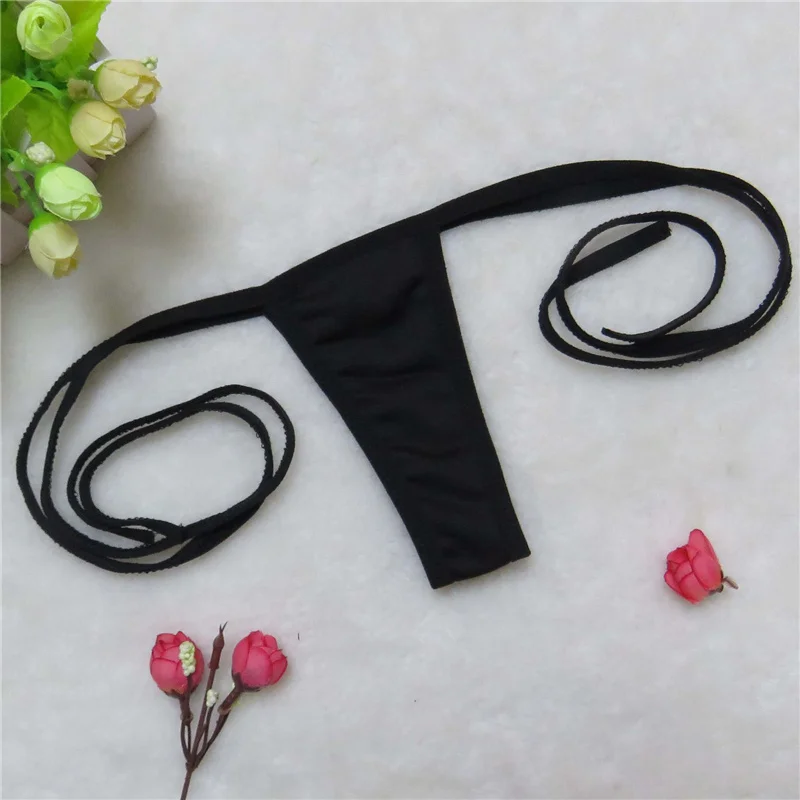 

micro bikini tanga mujer swimwear bikinis biquini tankini sexy lingerie tanga thong Solid color simple Bandage Mini String Fun