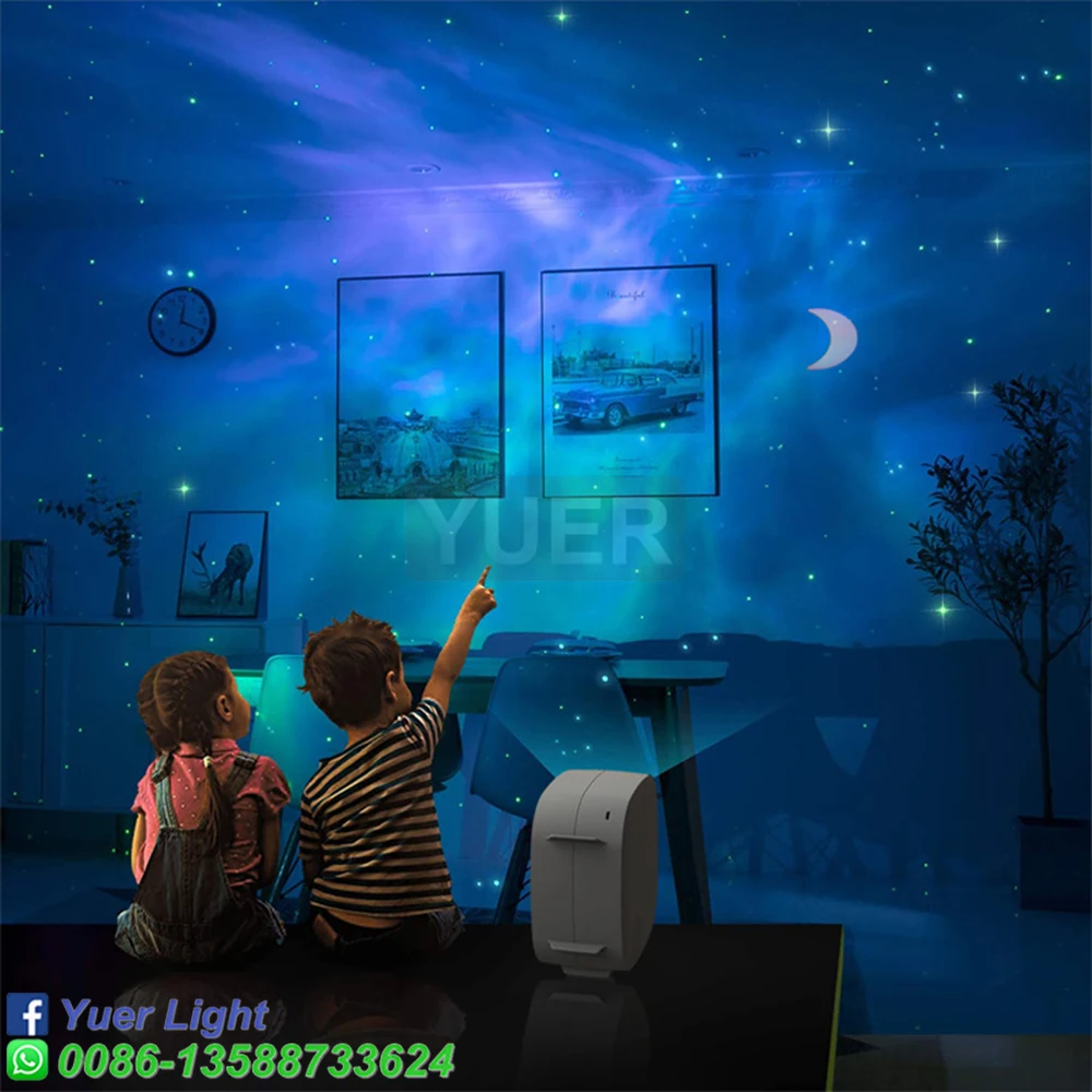 

Bluetooth starry sky Projector LED Night Light Projector Galax Nebula Ocean Music Speaker Control Star Projector Moon Night Lamp