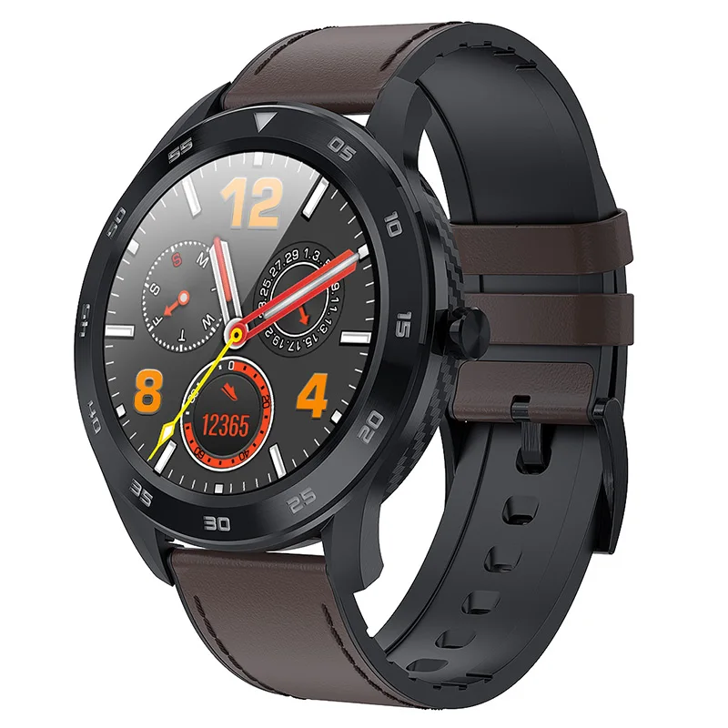 Black-Leather strap CHKEPZ Ip68 Водонепроницаемые спортивные Смарт-часы для мужчин и женщин с измерением крови, трекер сердечного ритма, фитнес, bluetooth, часы с ECG для android, huawei, Xiaomi, ios, телефон, многофункциональные умные часы для поддержания здорового образа жизни - Цвет: Black-Leather strap