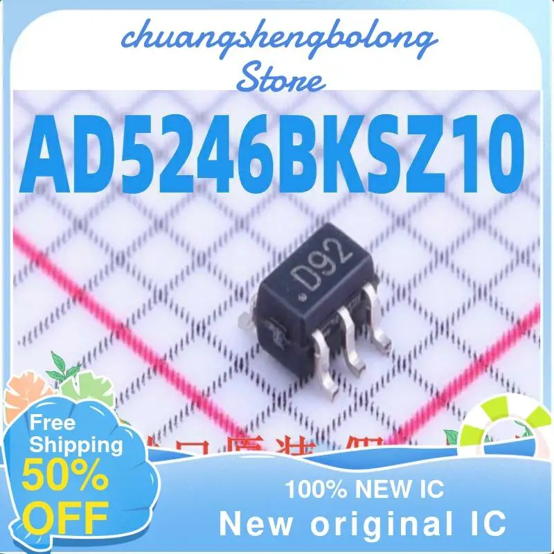

10-200PCS AD5246 AD5246BKSZ10-RL7 SC70-6 ：D92 New original IC