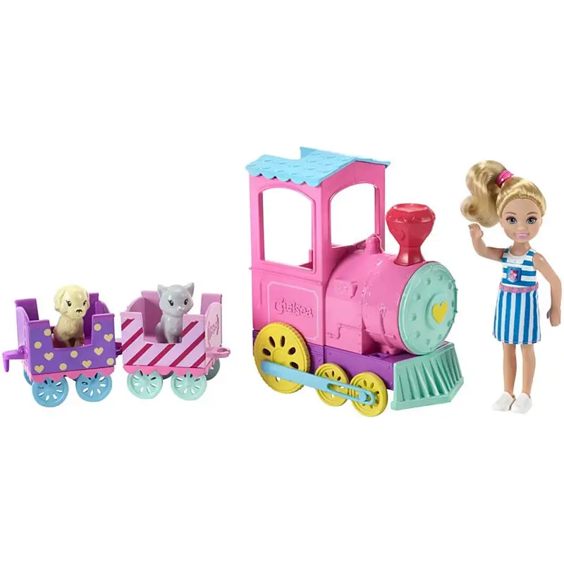 Оригинальная кукла Барби Челси, паровозик Choo-Choo, игровой набор, автомобильные аксессуары для игрушечной куклы, куклы для девочек, домашние игрушки для детей, милые Bonecas