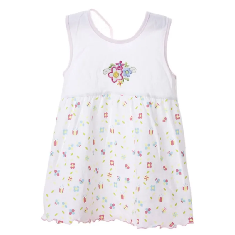 2017 летнее платье для маленьких девочек удобные хлопковые платья без рукавов с