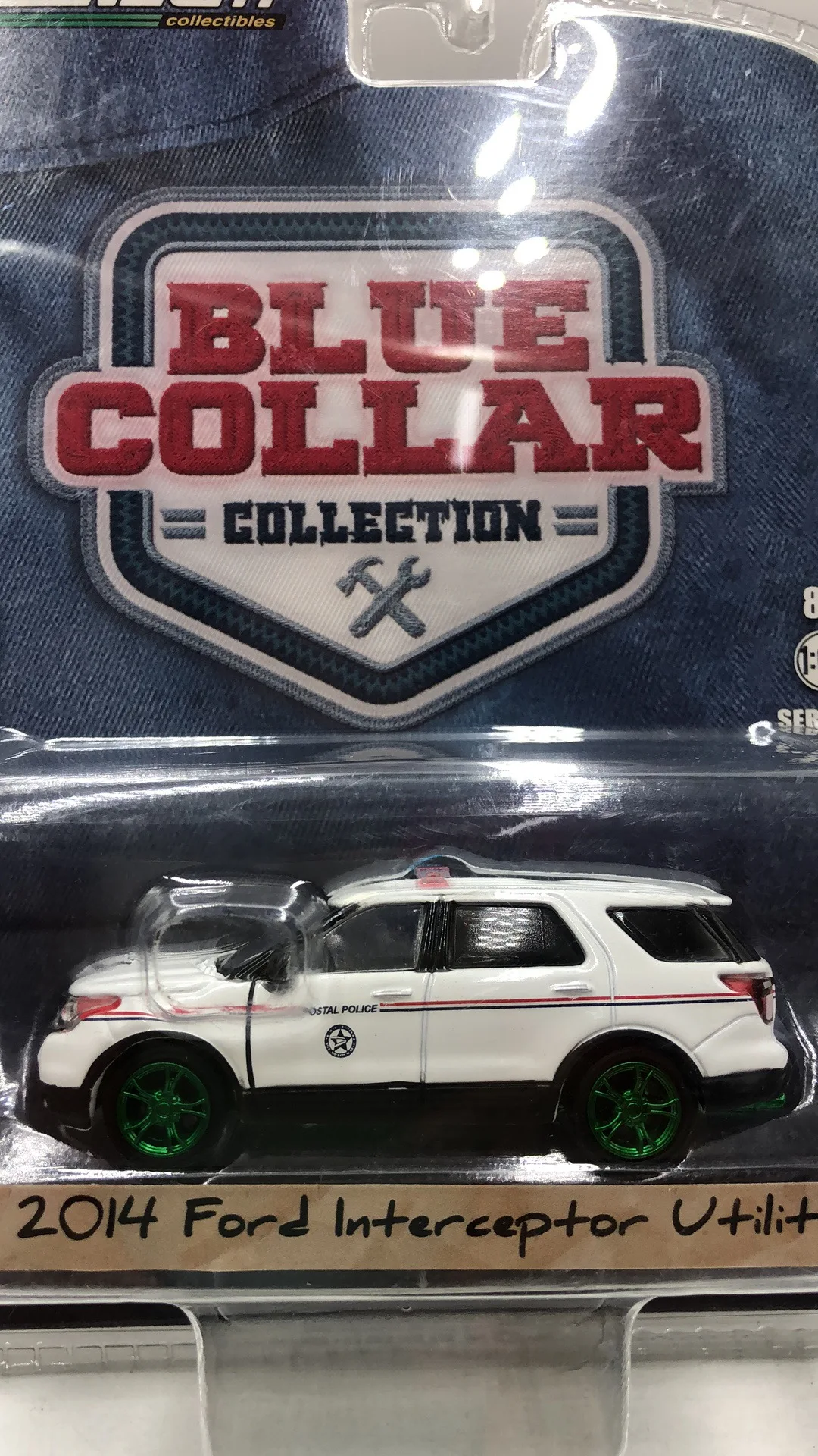 Зеленый свет 1:64 2014 Форд Интерсептор Утилити Бело-зеленая версия Алюминиевые игрушечные металлические модели автомобилей Diecast для подарка мальчику.