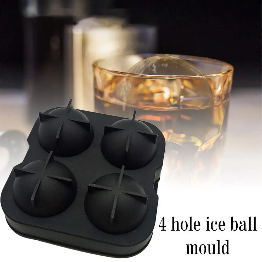

4 Hole Creative Puck Ice Cube Mold Diy Ice Mold Iced Coffee Juice Whiskey Ice Cube Making Tool Practical Ice Cube Silicone Mold