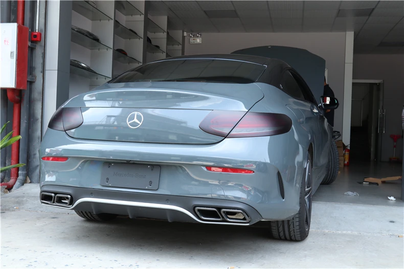 Задний выступ Спойлеры & эксхаузе для Mercedes Benz W205 c класса купе C200 C260 C300 C63 2015 2019