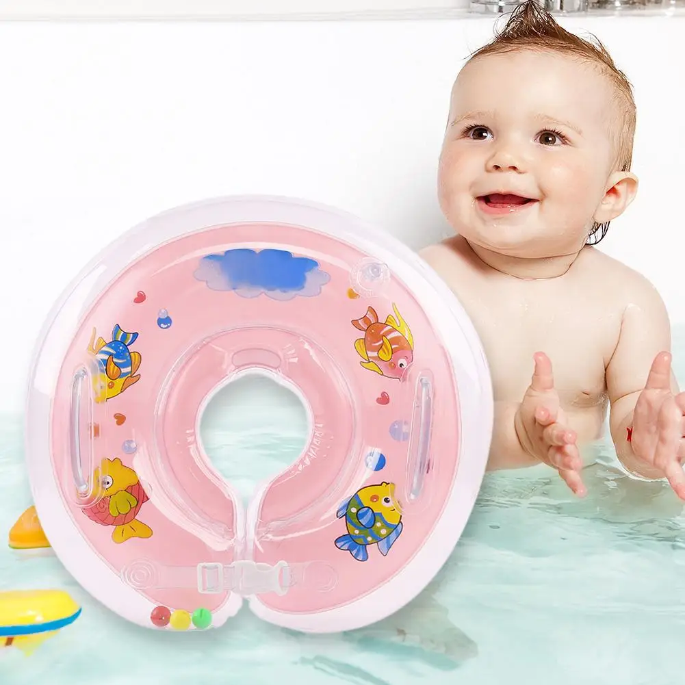 

Swimming Baby Pools Accessories Baby Inflatable Ring Baby Neck Inflatable Wheels for Newborns Bathing Circle Safety Neck Float