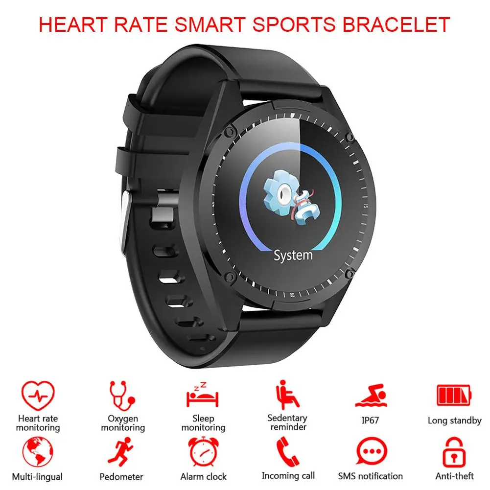 

G50 Smart Watch Heart Rate Fitness Monitoring Message Reminder Stopwatch Calories Tracker Pedometer Stopwatch Sport Smart Band