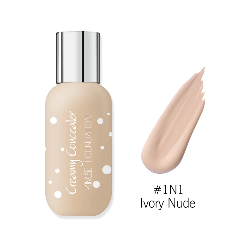 1N1 KIMUSE 24H Pro-Matte power износостойкая основа для макияжа maquiagem Профессиональный жидкий консилер водостойкий натуральный бренд - Цвет: 1N1