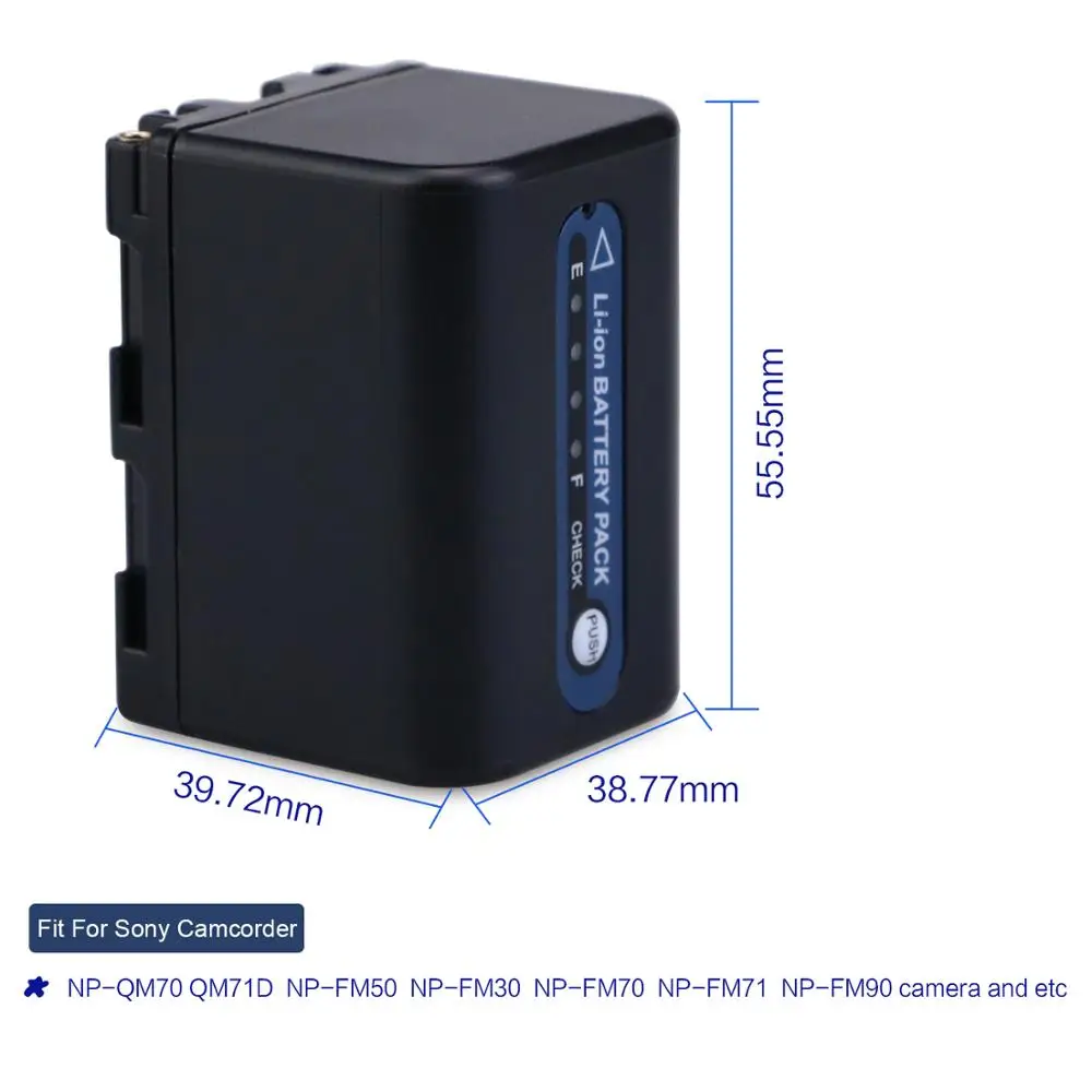 MELASTA 7 2 V 3000mah литий ионная батарея для Sony NP QM70 QM71D FM50 FM30 Φ Camera|li-ion battery|battery for sonybattery |