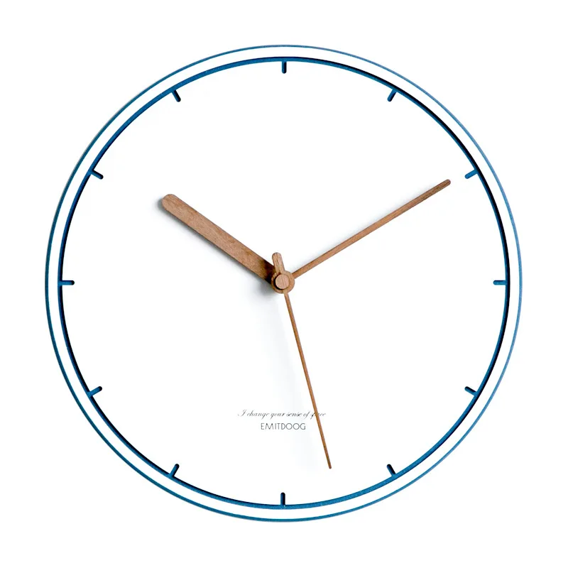 

Simple Modern Wall Clock Silent Creative Art Office Bedroom Clock Mechanism Nordic Design Round Reloj De Pared Home Decor BW50WC