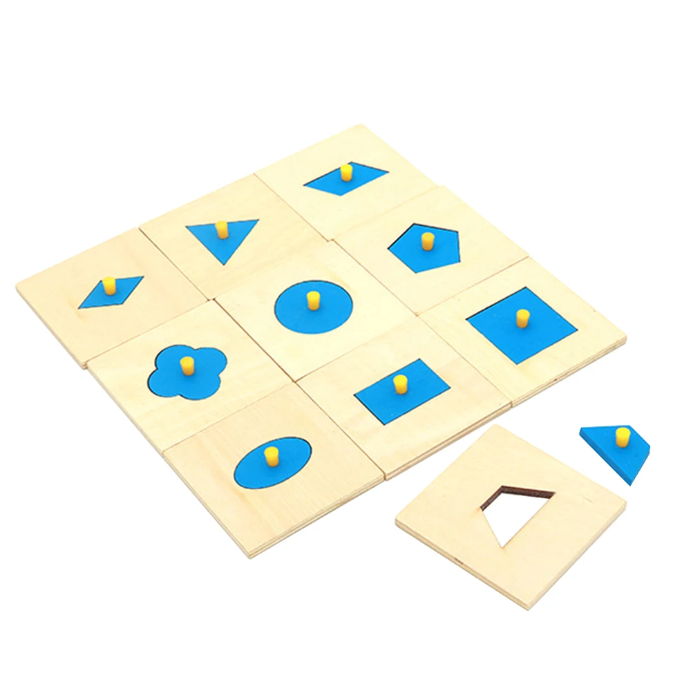 Обучающая игрушка Монтессори формы сортировка головоломка Геометрическая доска