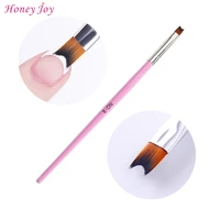 1pc professional 8 pink french smile line nail brush pen acrylic uv gel nails art painting drawing french manicure tools moon
