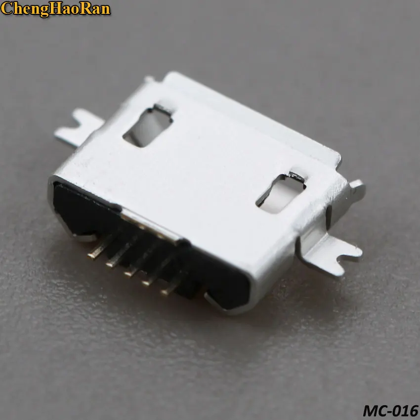 2 шт. гнездовой разъем Micro USB 5 P контактов тяжелая пластина 1 0 SMD фута Usb для зарядки