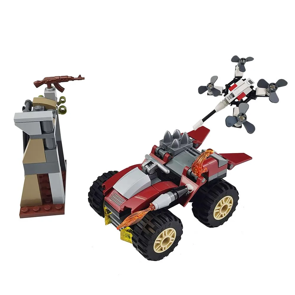 Просветить строительные блоки для детей по силы гром Миссия горой 128 шт.