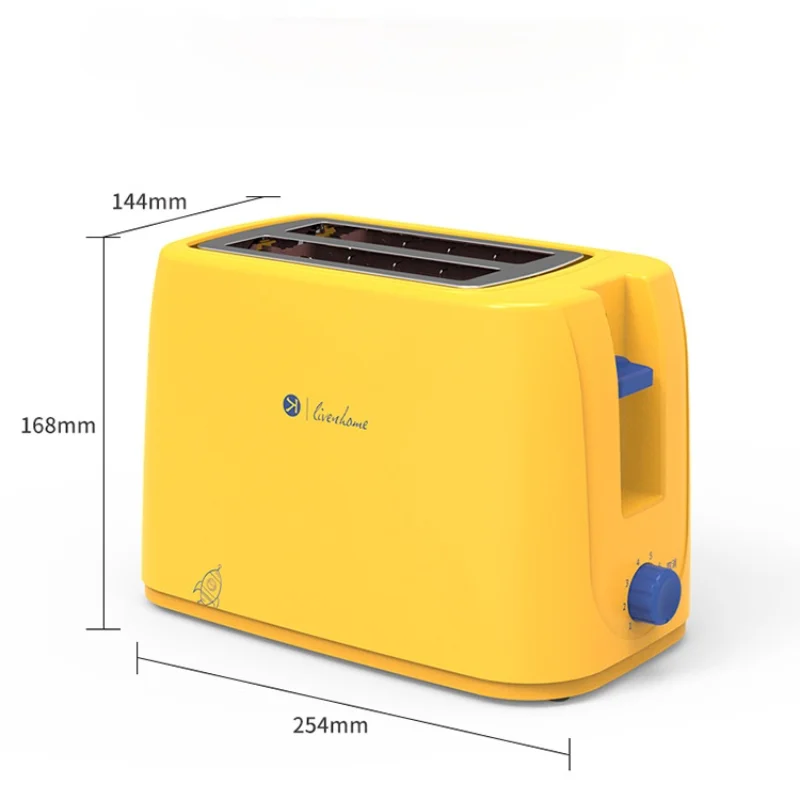 automatic electric toaster 2 slices slot toast baking oven grill heater mini sandwich breakfast machine bread maker yellow free global shipping