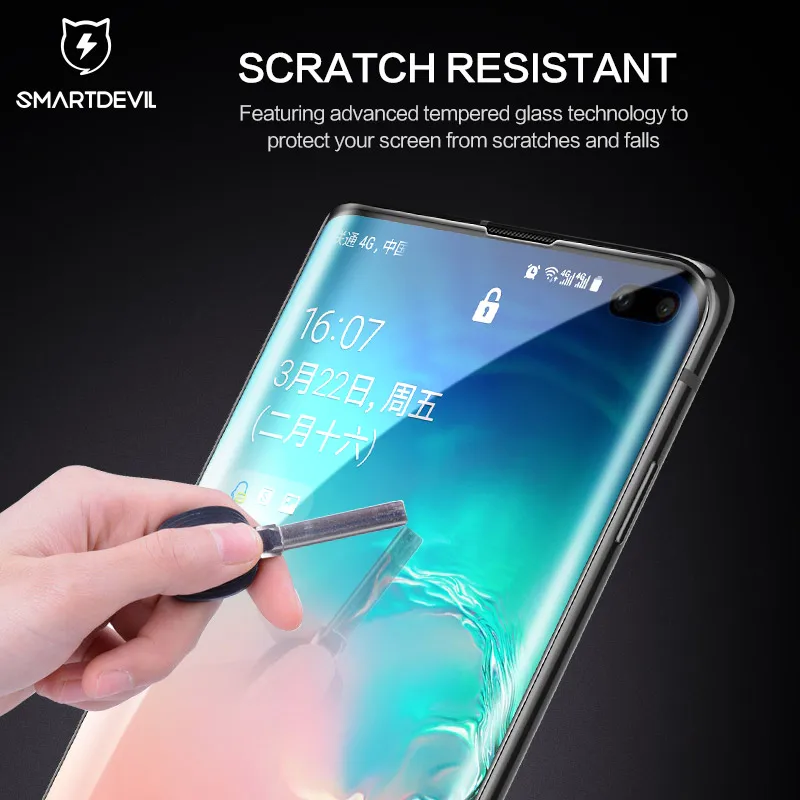 Защитное стекло для экрана SmartDevl для samsung Note 8 9, закаленное стекло для Galaxy 8, 8 plus, S9, 9 plus, S10, 10 plus, защитная пленка