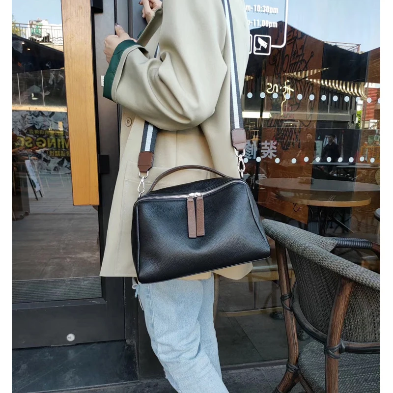 Сумки через плечо из натуральной кожи Женская винтажная Подушка женская сумка