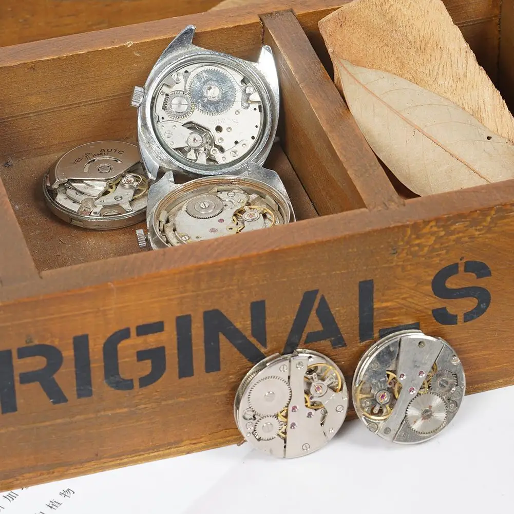 

Scrapped Watch Waste Machinery Movement Steam Punk Diy Accessories Processing Parts Clock Part Hands Repair Kit Tool Random