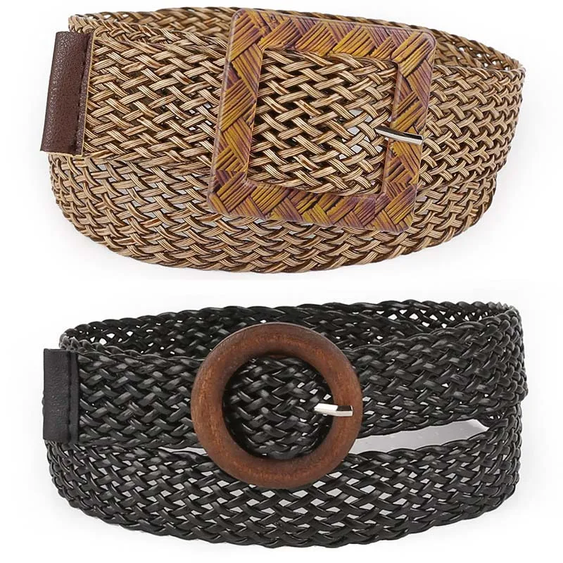 2019 модный тканый пояс для женщин платье из джинсовой ткани со штанами однотонные