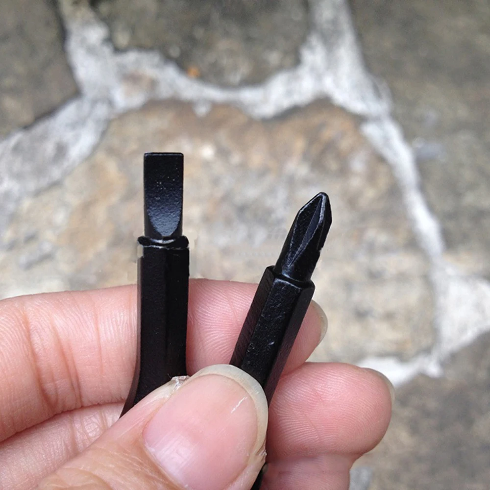 

Stainless Steel Mini EDC Multifunction Screwdriver Key Shape Slotted Screwdrivers Keychain Pocket Repair Tool