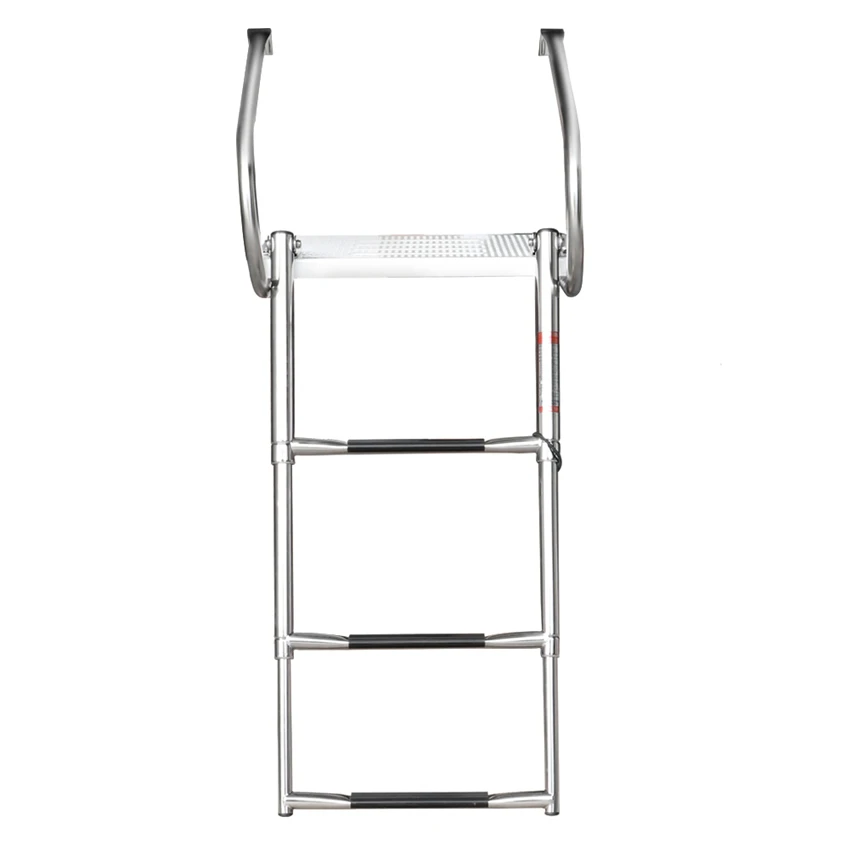 9924S3 Hardware Accessories Boat Step Ladder  3-section Marine LadderThickened Stainless Steel Telescopic Ladder Handrail Ladder