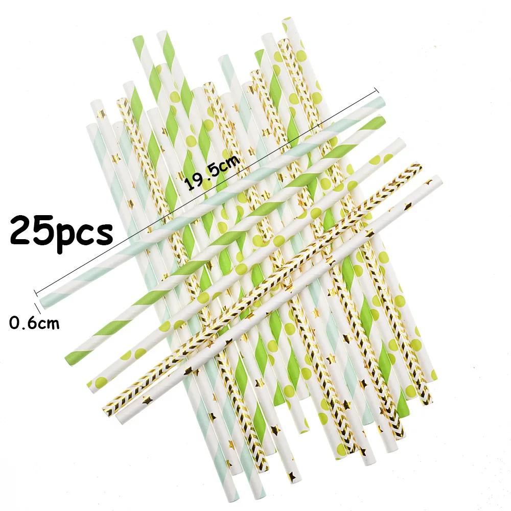 

25pcs Colourful Straw 3 Styles Sweet Birthday Party Tableware Bride To Be Supplies Valentine's Day Decor Party Favor Decor