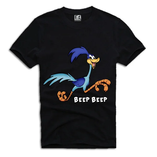 

MENS ROADRUNNER T-SHIRT "BEEP BEEP" LOONEY TUNES CARTOON