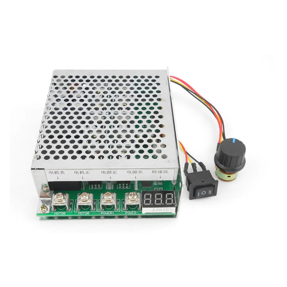 DC 10V-55 40A контроллер скорости двигателя постоянного тока Реверсивный ШИМ контроль