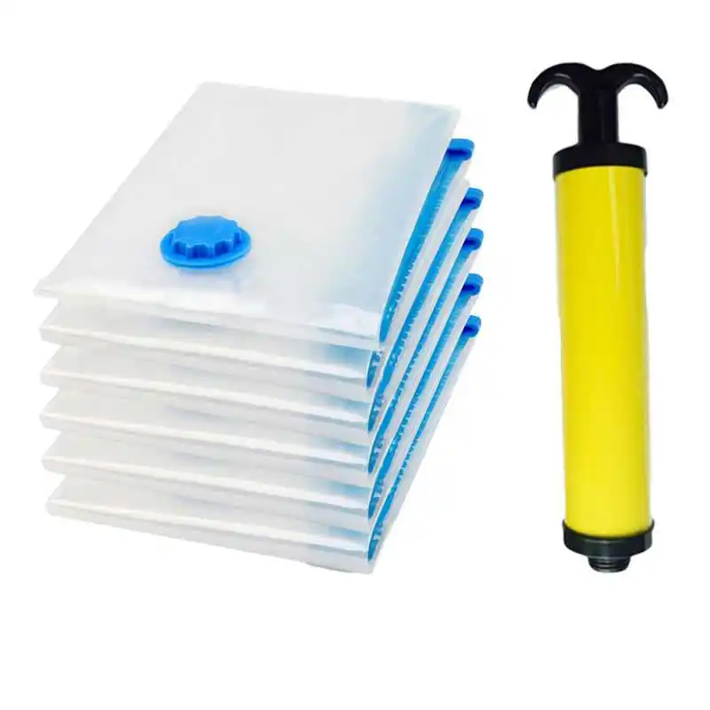 

Vacuum Bag Compressed Organizer Clothing Quilt Seal Bag with manual pump for Wardrobe travel Saving Space Bags mx10181158