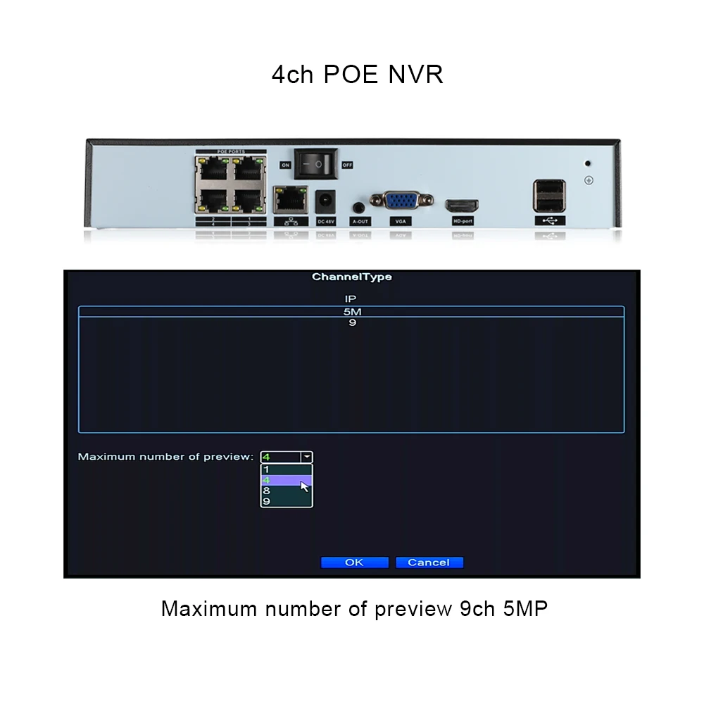 Система видеонаблюдения XMeye 2 канала камера безопасности с распознаванием лица 5