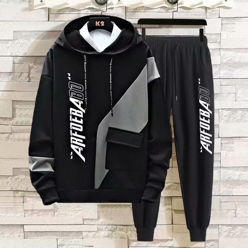 

Spring Autumn Men's Hoodie Korean Fashion Streetwear Sets Men Tracksuit Casual Men Clothing Sweatshirt Set Men Fashion Suits