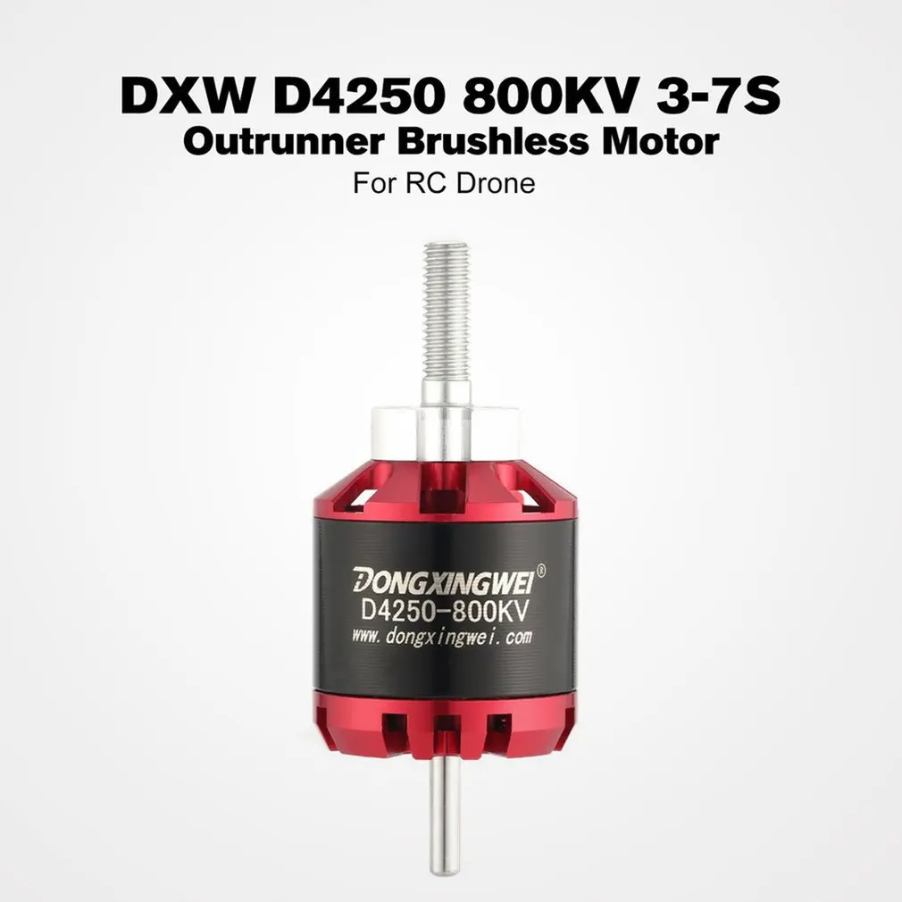 Бесколлекторный двигатель DXW D4250 800 кв 3-7S Outrunner для радиоуправляемого FPV дрона