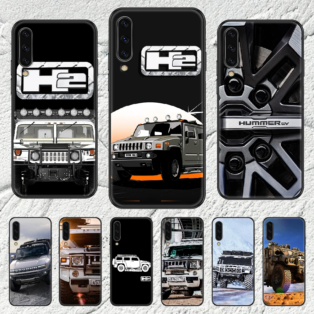 Чехол для телефона с логотипом Hummer H2 Samsung Galaxy A 3 5 7 8 10 20 21 30 40 50 51 70 71 E S 2016 2018 4G черный