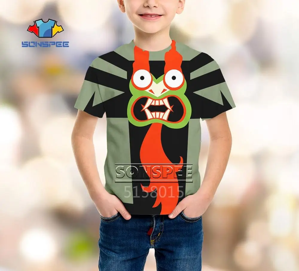 SONSPEE Samurai Jack Harajuku/Одежда для мальчиков и девочек-подростков с 3D принтом Футболка в