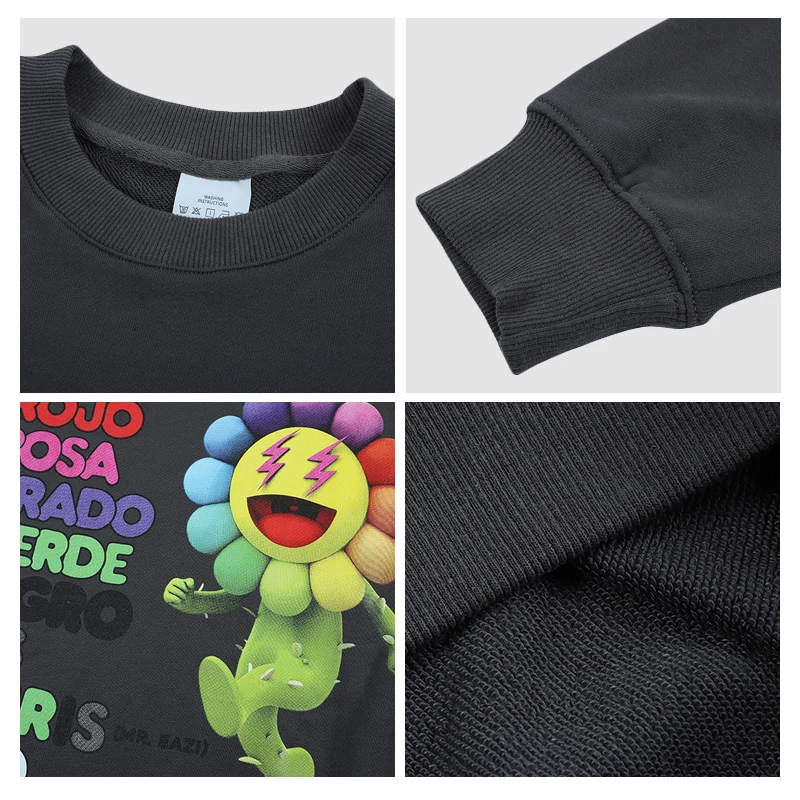 

2020 Mens Casual Hoodie Printing New Autumn Winter Sun Flower Print Clothes New Hoodie