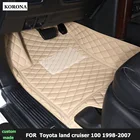 3Д коврики для автомобиля AVTOKORONA для Toyota land cruiser 100 1998-2007г. авто аксессуары из экокожи в салон автомобиля
