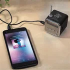 TD-V26 мини-колонка, светодиодная музыкальная Колонка для MP3-плеера, колонка FM, портативное радио USB Micro SD TF для ПК, ноутбука