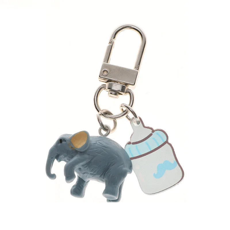 

Korean Cute Elephant Key Chains Car Pendant Backpack Decoration Keychains Creative Gift Bags Airpods Accessories Keyrings